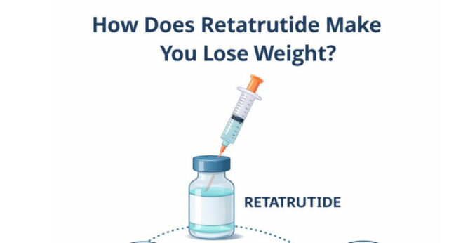 Retatrutid (LY3437943), obezite ve Tip 2 diyabet tedavisinde incelenen, özellikle yüksek kilo kaybı potansiyeliyle dikkat çeken üçlü agonist (triple agonist) yapıda yeni nesil bir enjeksiyon ilacıdır. Ozempic (semaglutid) veya Mounjaro (tirzepatid) gibi ilaçlardan farklı olarak, vücuttaki üç farklı tokluk ve metabolizma reseptörünü aynı anda hedef alarak çalışır.etatrutidin kilo verdirmesini sağlayan temel mekanizmalar şunlardır:Üçlü Reseptör Etkisi (GIP, GLP-1, Gukagon): Retatrutid, GLP-1 (Glukagon Benzeri Peptit-1), GIP (Glikoz Bağımlı İnsülinotropik Polipeptit) ve Gukagon reseptörlerini aktive eder.GLP-1 & GIP: İştahı güçlü bir şekilde bastırır, tokluk hissini artırır ve mide boşalımını yavaşlatır.Gukagon: Metabolizma hızını artırarak vücudun daha fazla enerji (kalori) harcamasını sağlar.
İştah Baskılama ve Kalori Alımını Azaltma: Bu üçlü etki, beynin iştah merkezine etki ederek açlık hissini önemli ölçüde azaltır, bu da daha az yiyerek kalori açığı oluşturulmasını sağlar.Enerji Harcamasını Artırma: Özellikle Gukagon reseptörleri sayesinde, vücudun yağ yakımını ve metabolik hızını artırır.Klinik Çalışmalardaki Etkisi (2026 Durumu):Klinik araştırmalarda (Phase 2/3), retatrutid kullanan obez veya fazla kilolu bireylerde 48 hafta içinde vücut ağırlıklarının %20'sinden fazlasının kaybolduğu görülmüştür. Önemli Not: Retatrutid, 2026 yılı itibarıyla henüz geniş çaplı FDA veya EMA onayı almamış deneysel bir ilaçtır ve yalnızca klinik denemeler kapsamında kullanılmaktadır